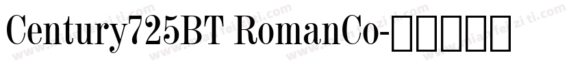 Century725BT RomanCo字体转换